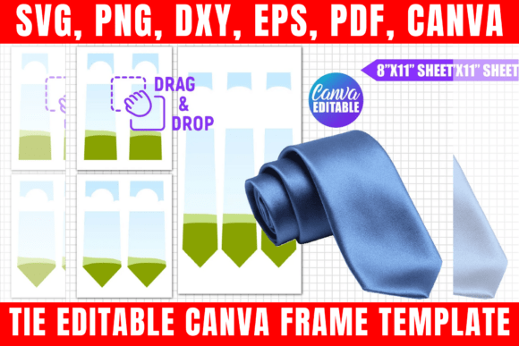 Download Tie Editable Canva Frame Template - Editable canva frame Collection