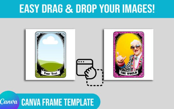 Download Tarot Card Editable Canva Frame Template - Editable canva frame Collection