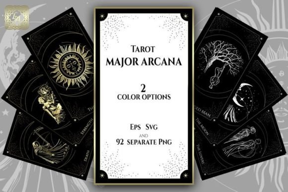 Download Major Arcana Deck SVG, Tarot Cards - Major arcana Collection