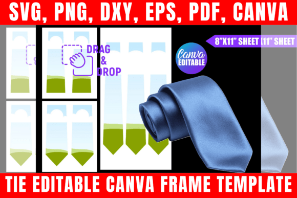 Download Tie Editable Canva Frame Template - Editable canva frame Collection