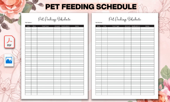 Download Printable Pet Feeding Schedule - Pet feeding schedule Collection