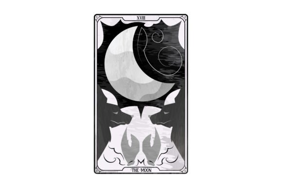 Download Tarot Card Major Arcana the Moon - Premium Bundle