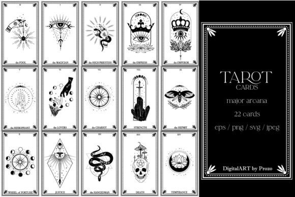 Download Tarot Cards. Major Arcana. SVG - Major arcana Collection