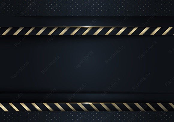 Download 3D Luxury Template Blue Stripes Gold - Luxury template Collection