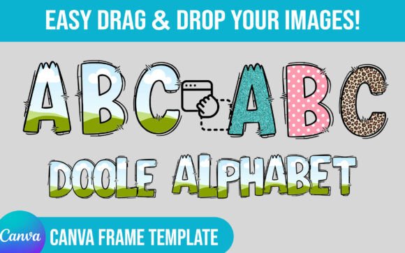 Download Editable Canva Frame Doodle Alphabet - Editable canva frame Collection